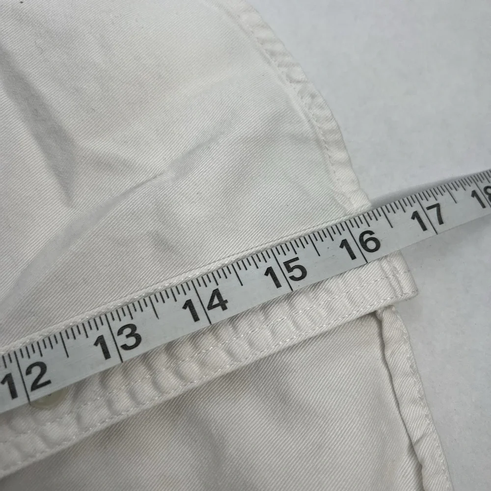 Gap 100% Cotton Button Down Long Sleeve White Canvas Kids Boys XS (4-5) Dress Up